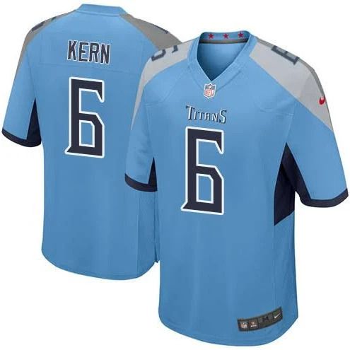 Men Tennessee Titans #6 Brett Kern Nike Light Blue Game NFL Jersey